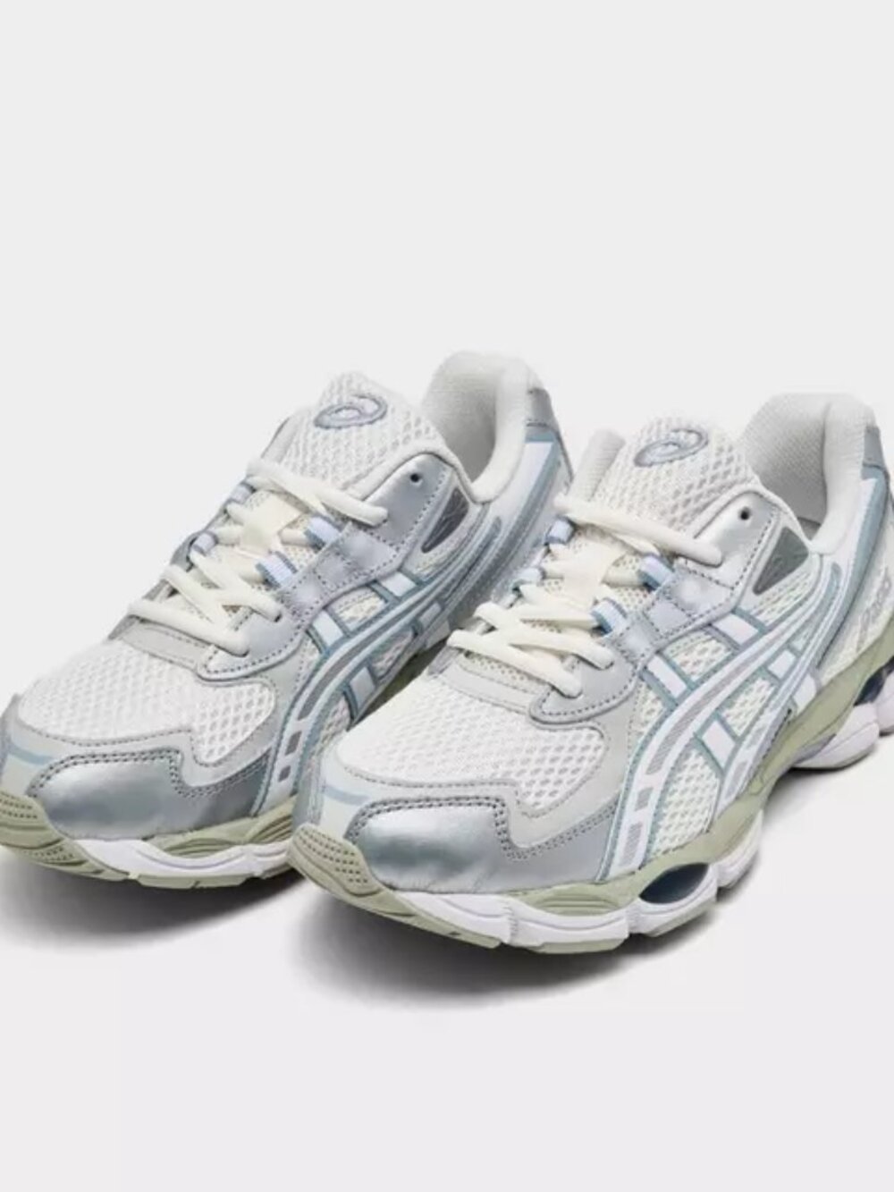 Women's ASICS GEL-NYC 2055 Shoes - Cream Dolphin Grey 1203A542 107 - Picture 10 of 14